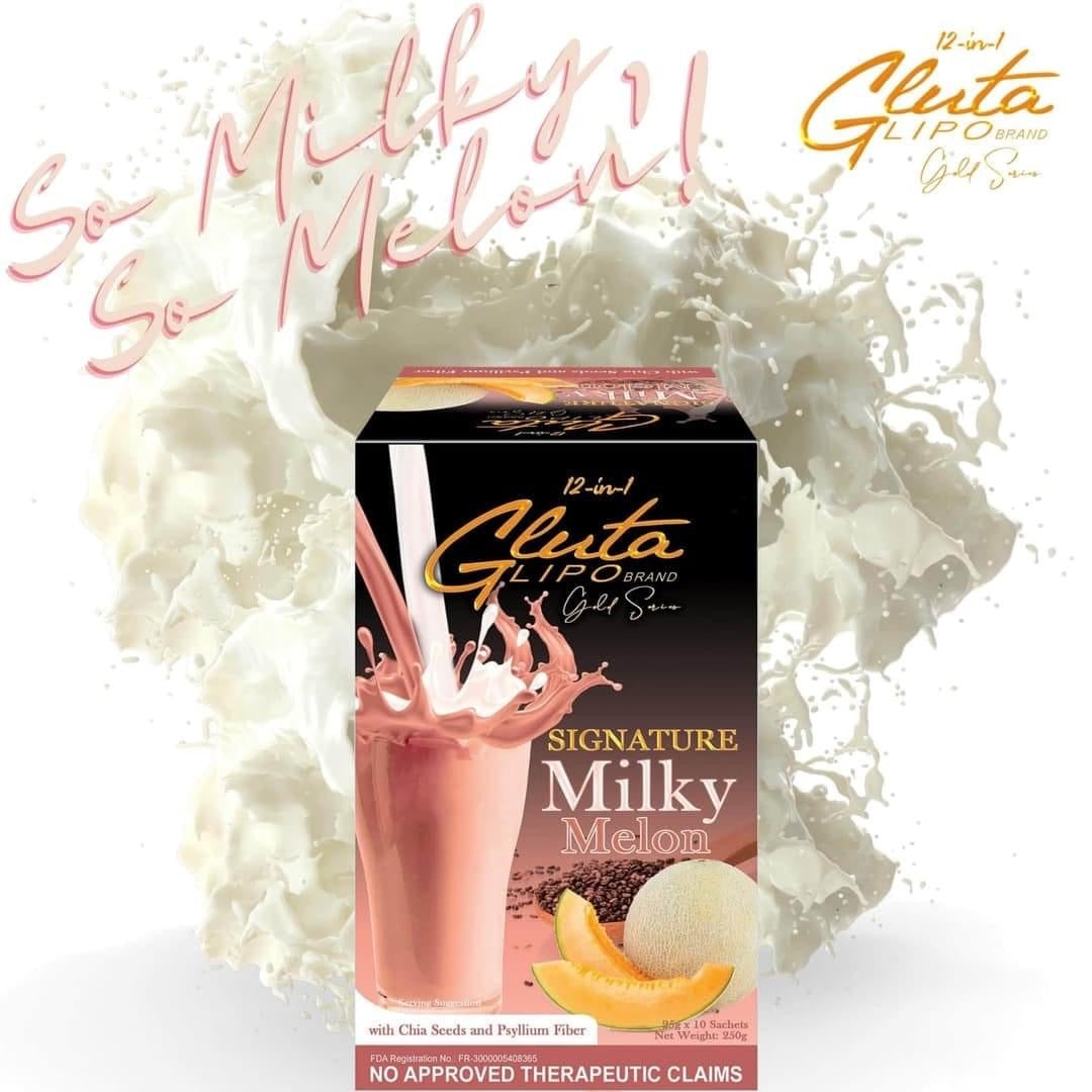 Gluta Lipo Signature Milky Melon Milk Tea - 10 sachet - My Care Kits