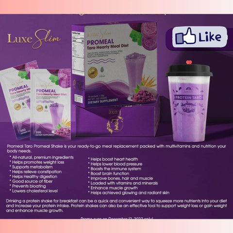 Luxe Slim - ProMeal Taro Healthy Meal Diet 35g x 10