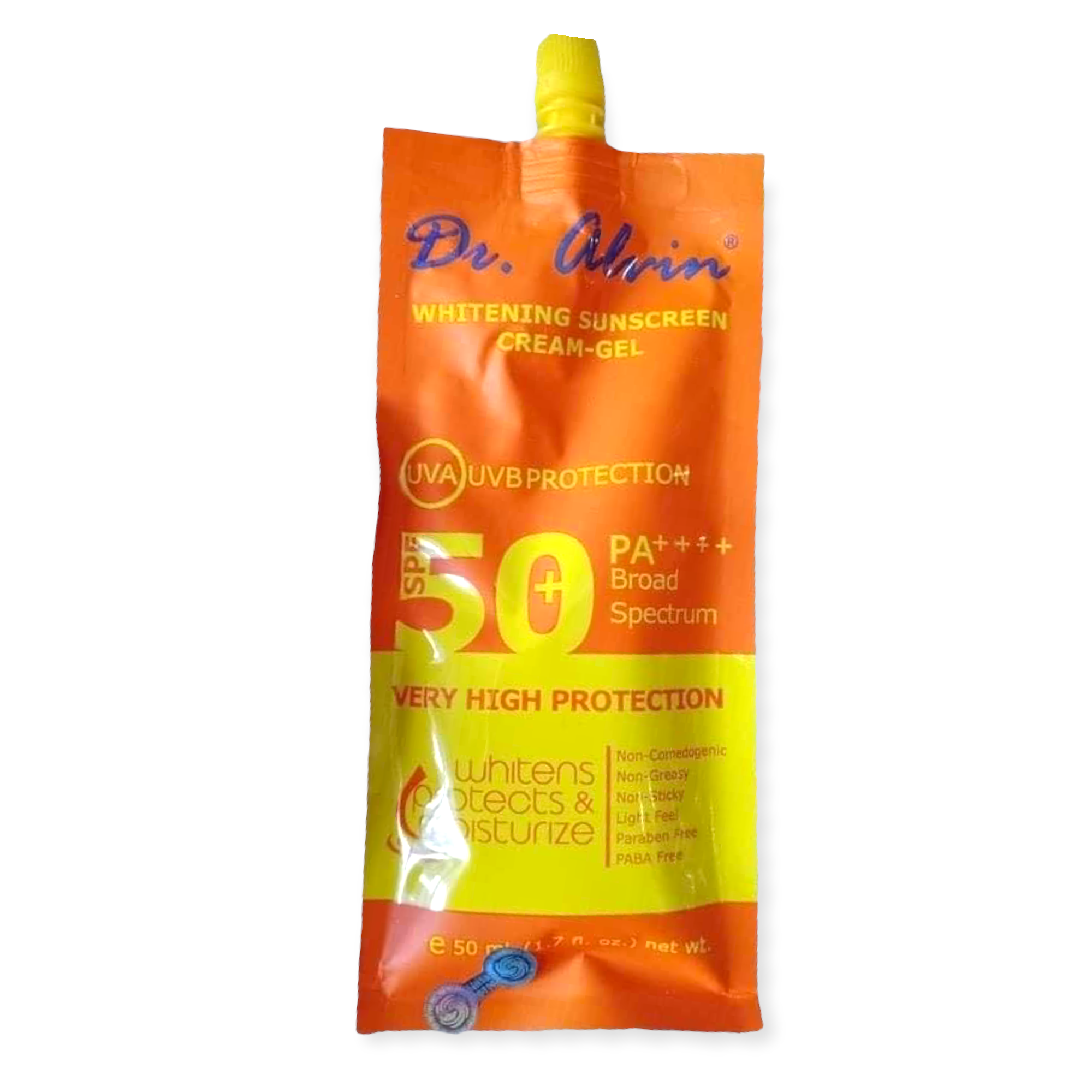 Dr. Alvin Whitening Sunscreen Gel - Cream SPF 50 - 50g - My Care Kits
