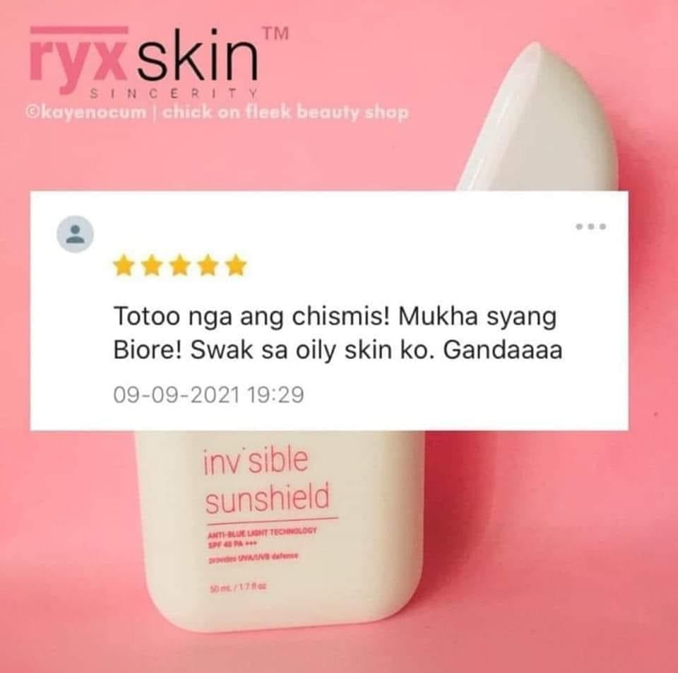 Ryx Skin Invisible Sunshield / Sunscreen 50ml - My Care Kits