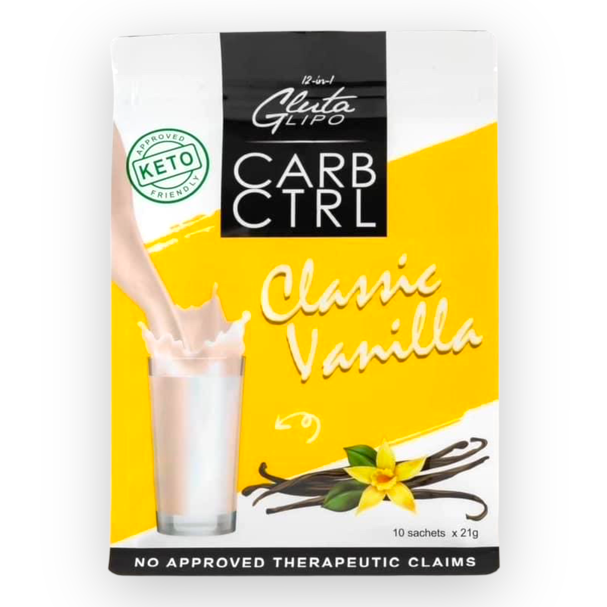 Gluta Lipo - CARB CTRL - Classic Vanilla 10 x 21g - My Care Kits