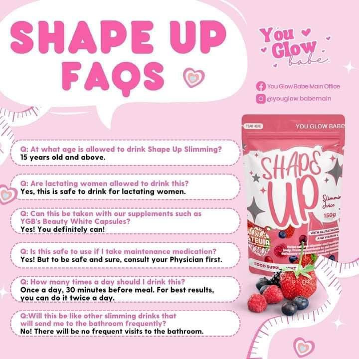 You Glow Babe - SHAPE UP Slimming Juice 150g - My Care Kits