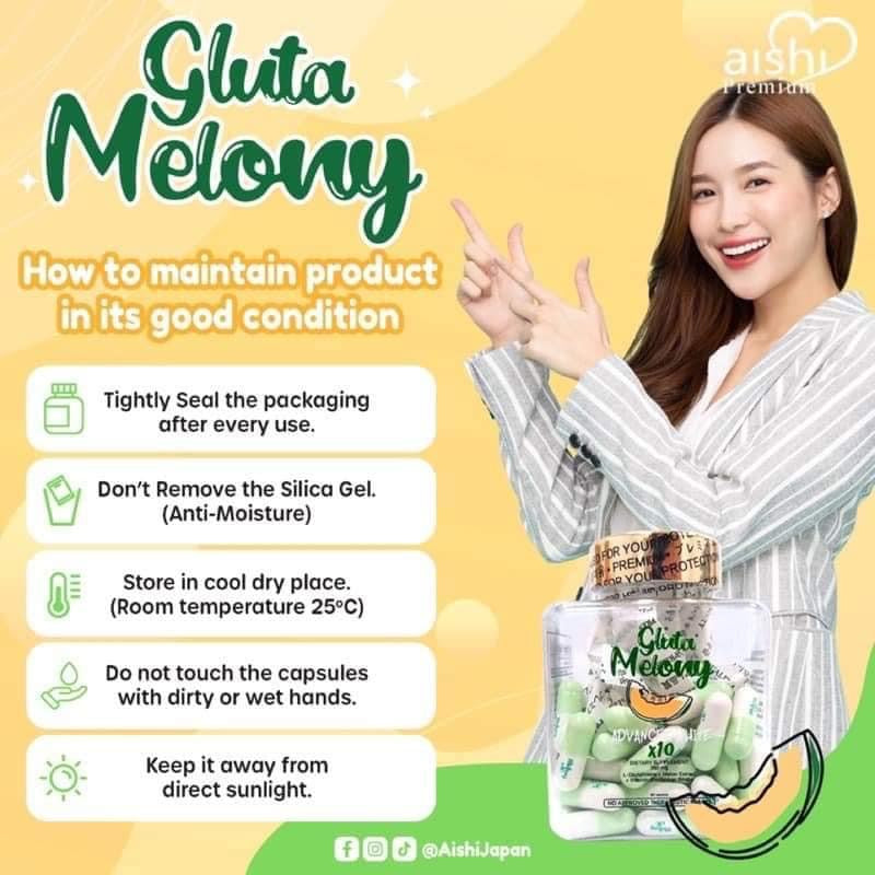 Aishi - Gluta Melony Advamce White x10 - 60 Capsule - My Care Kits