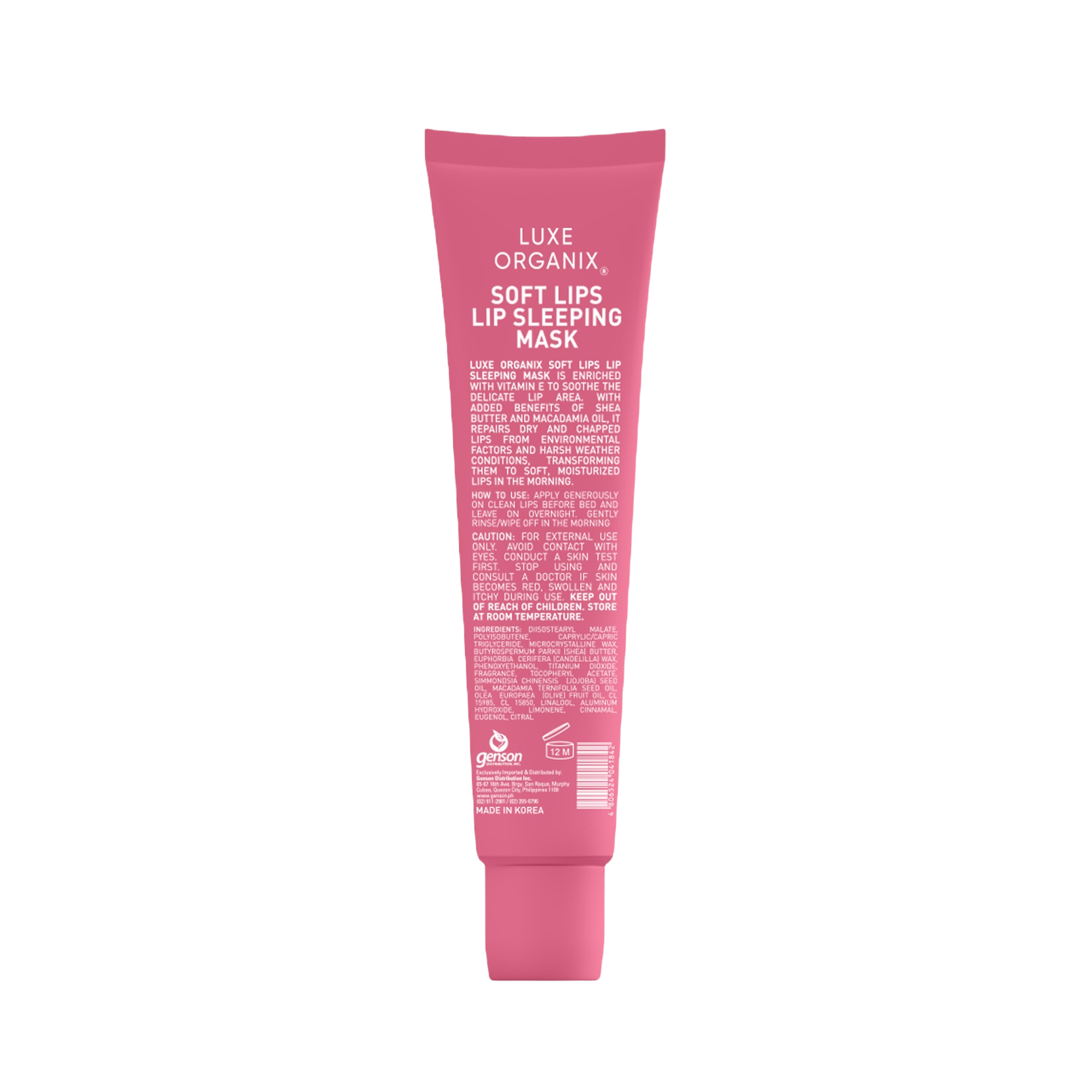 Luxe Organix - Soft Lips - Lip Sleeping Mask 15f - My Care Kits