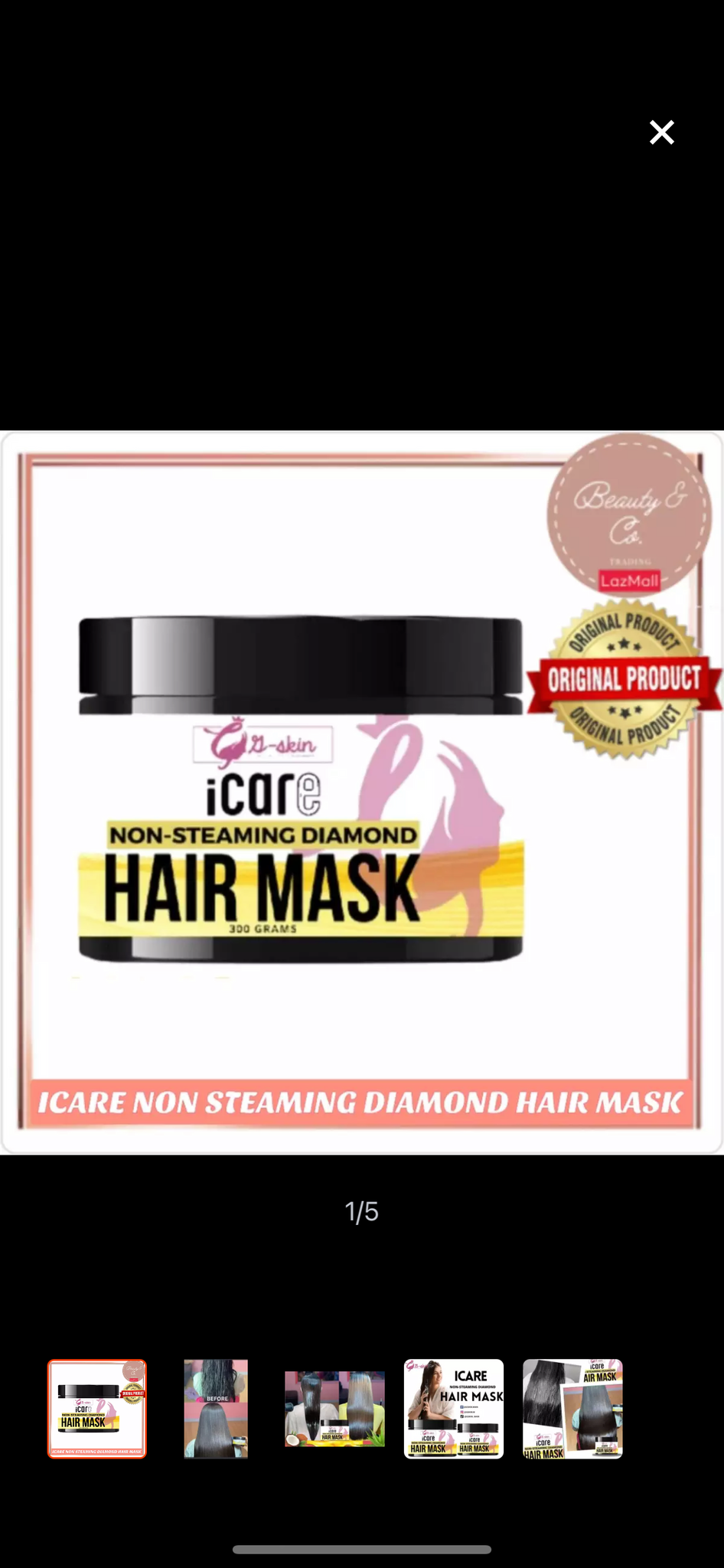 Icare Non Steaming Diamond Hair Mask 300g