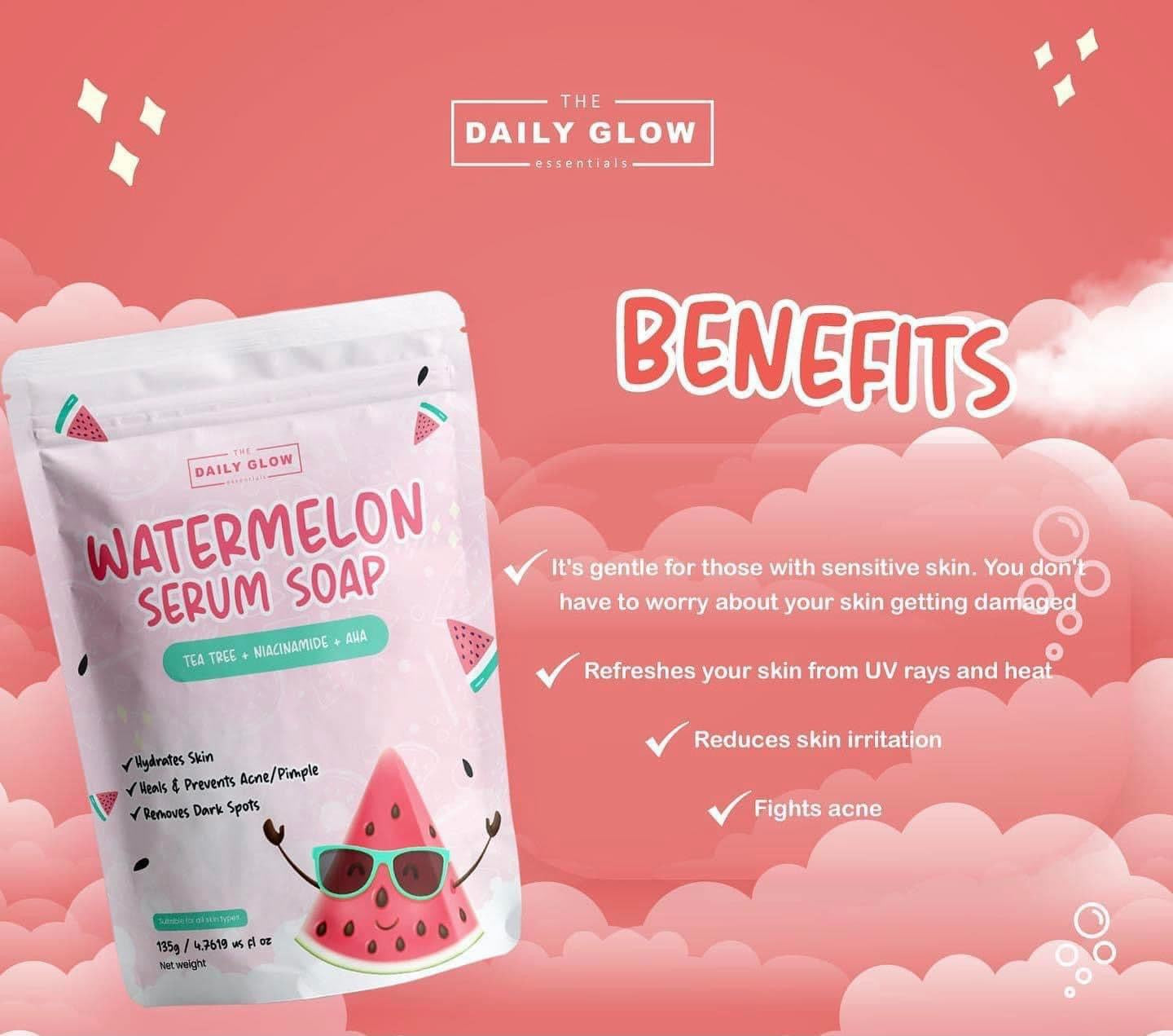 The Daily Glow - Watermelon Serum Soap 135g - My Care Kits