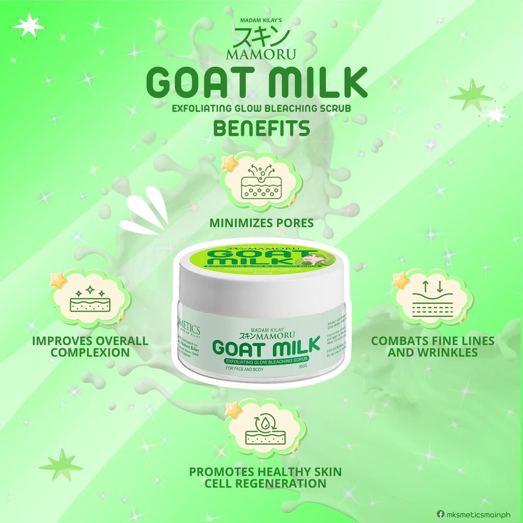 Madam Kilay - Mamoru Goat Milk Exfoliating Glow Bleaching Scrub 300g - My Care Kits