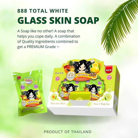 888 - Total White Glass Skin Soap 70g