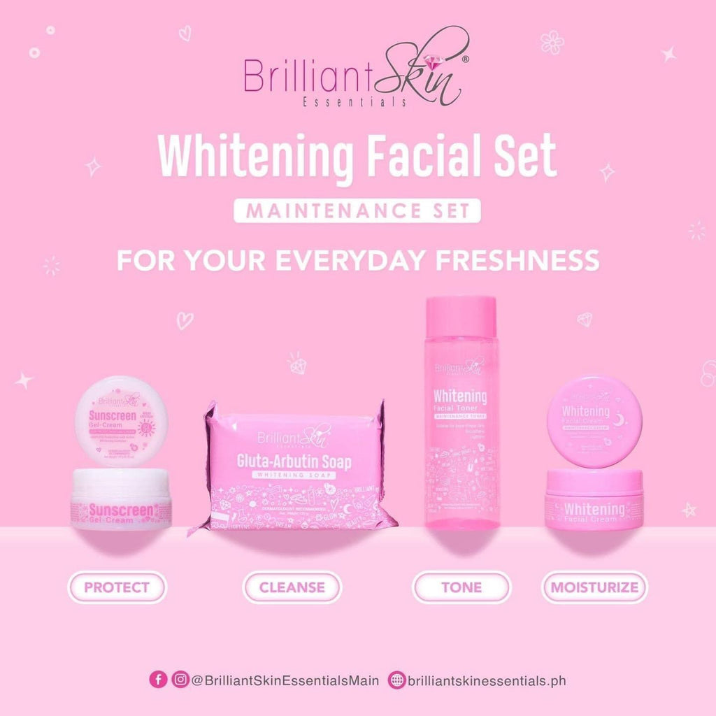 Brilliant Skin Essentials "NEW" Whitening Facial set ( Maintenance set ) - with 120ml toner