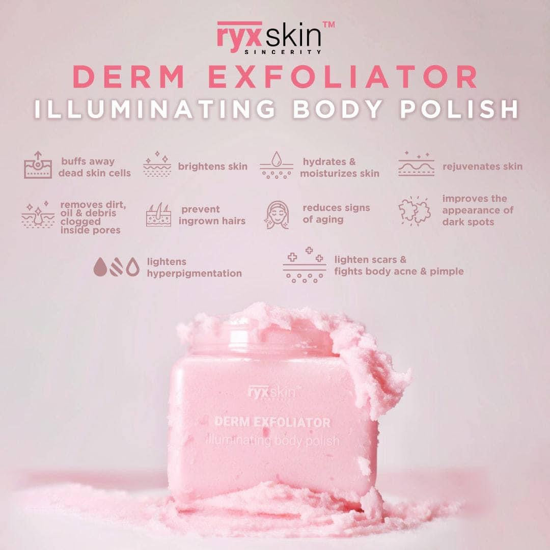 Ryx Skin Derm Exfoliator - Illuminating Body Polish 370g - My Care Kits