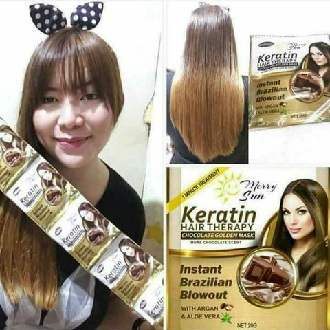 Keratin Hair Therapy Chocolate Golden Mask by Merry Sun
