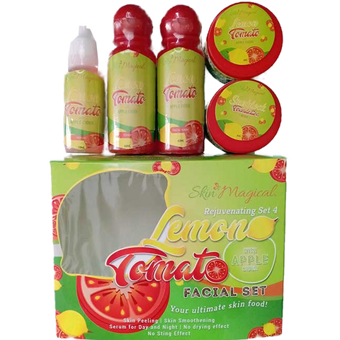 Skin Magical Lemon Tomato Facial Set (Rejuvenating Set #4)