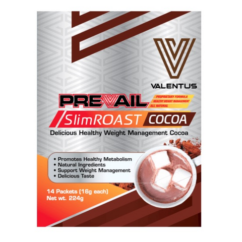 Valentus Prevail SlimROAST Cocoa 1 Box (14 PACKETS)